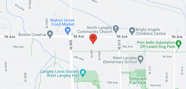 map of 20893 95A AVENUE